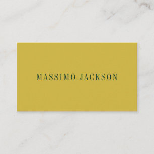 Guld & Mörkgrön Färg Minimalistisk Enkel Modern Tilläggskort
