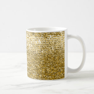 Guld-mosaic mönster kaffemugg