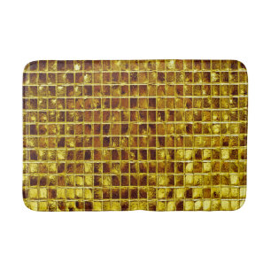 Guld Mosaic Tiles Elegant Modern lyx Badrumsmatta