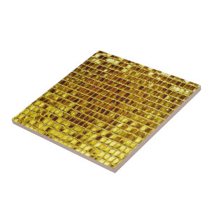 Guld Mosaic Tiles Elegant Modern lyx Kakelplatta