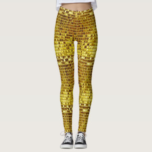 Guld Mosaic Tiles Elegant Modern lyx Leggings
