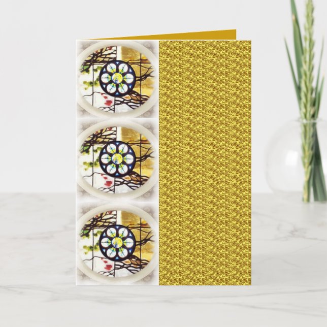 Guld- mosaiskt kort (Framsida)