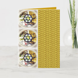Guld- mosaiskt kort