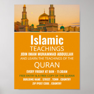 Guld Mosque, Islamic Teaching Advertising Poster