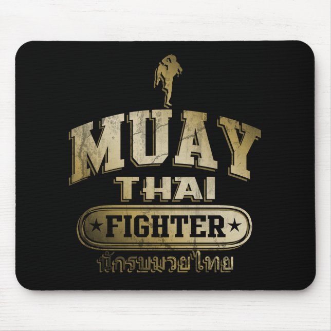 Guld Muay Thai Fighter Musmatta (Framsidan)