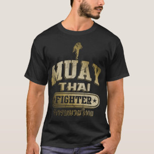 Guld- Muay thailändsk kämpe T-shirt