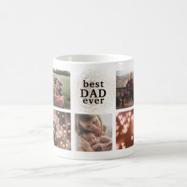 Guld Multi Photo Mugg med bästa PAPPA någonsin Anp