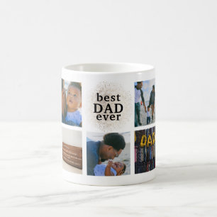 Guld Multi Photo Mugg med bästa PAPPA någonsin Anp