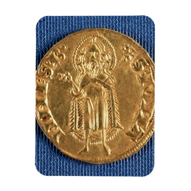 Guld-mynt, med Johannes Baptist, 1600-talet Magnet (Vertikal)