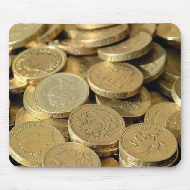Guld myntar Mousepad Musmatta (Framsidan)