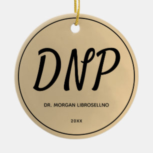 GULD NAMN DNP STUDENTEN JULGRANSPRYDNAD KERAMIK