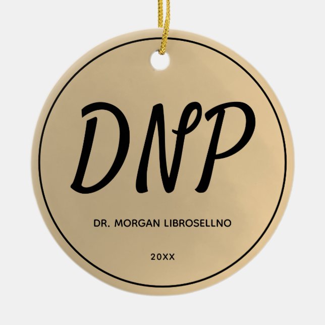 GULD NAMN DNP STUDENTEN JULGRANSPRYDNAD KERAMIK (Framsidan)