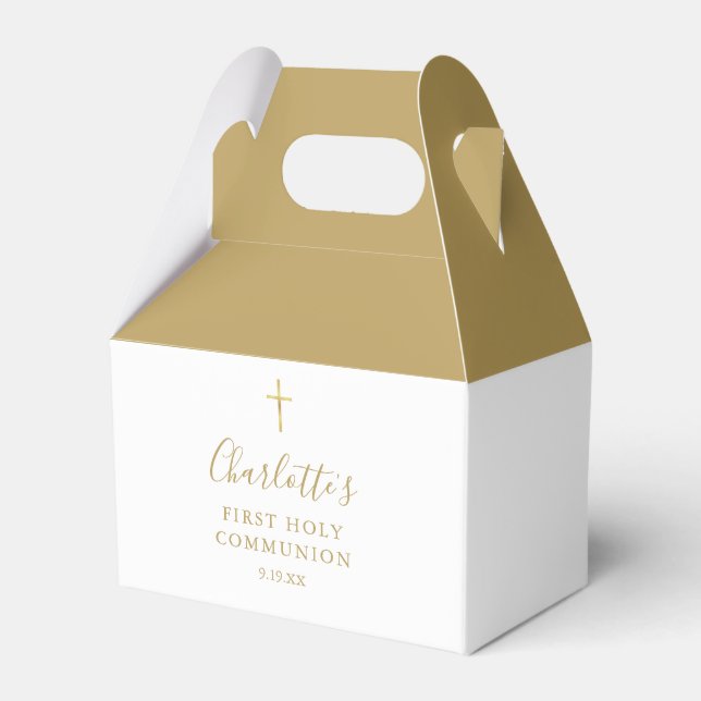 Guld Namnteckning skript för första Heligan Commun Presentaskar (Framsidan Sidan)