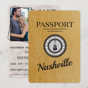 Guld Nashville-passet Spara datum Datumet