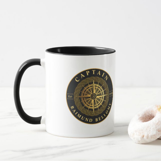 Guld Nautical Mugg (Med munk)