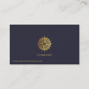 Guld Nautical Visitkort