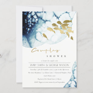 GULD NAVY UNDERVATTEN HAVA FISH COUPLE SHOWER INBJ TACK KORT