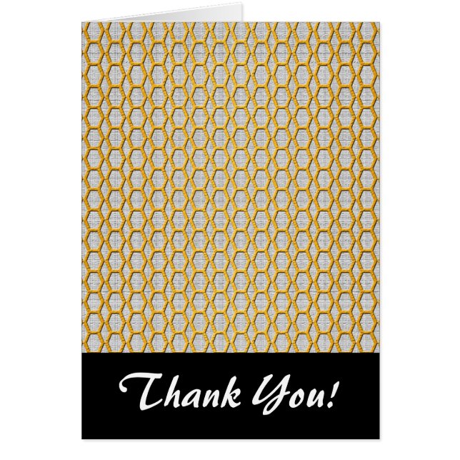 Guld Netting Mönster OBS Kort (Framsidan)