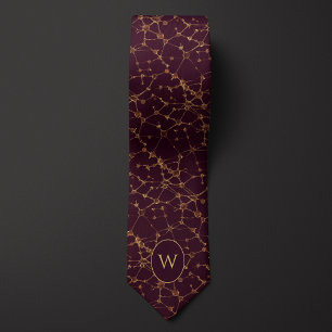 Guld Neurons på Burgundy Background Slips