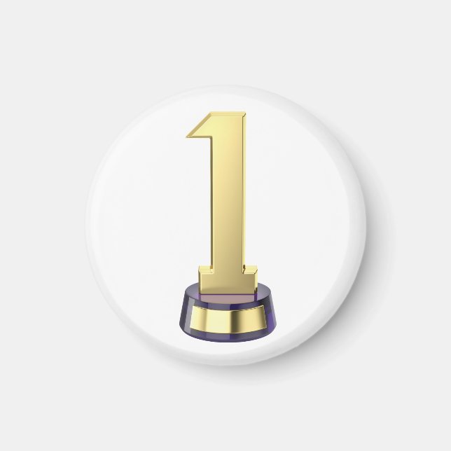 Guld nr 1-trofi magnet (Framsidan)