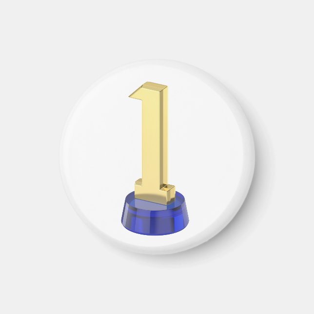 Guld nr 1-trofi magnet (Framsidan)
