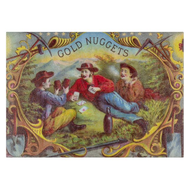 Guld Nuggets Antique Cigar Label (Framsidan)