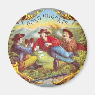 Guld Nuggets Antique Cigar Label Magnet
