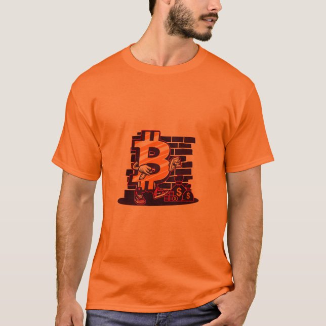 Guld Nummer 7 Tegelvägg T-shirt (Framsida)