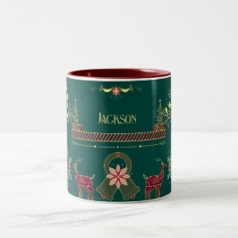 Guld Nutcracker Festive Personlig jul Mugg