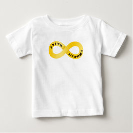 Guld oändlighetssymbol för autism t shirt