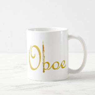 Guld- Oboe Kaffemugg