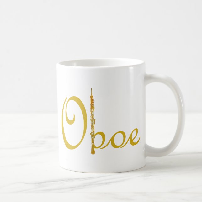 Guld- Oboe Kaffemugg (Höger)