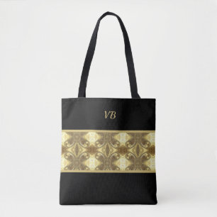 Guld och Black Art Deco Tygkasse