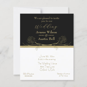 Guld och Black Elegant Guld Divider