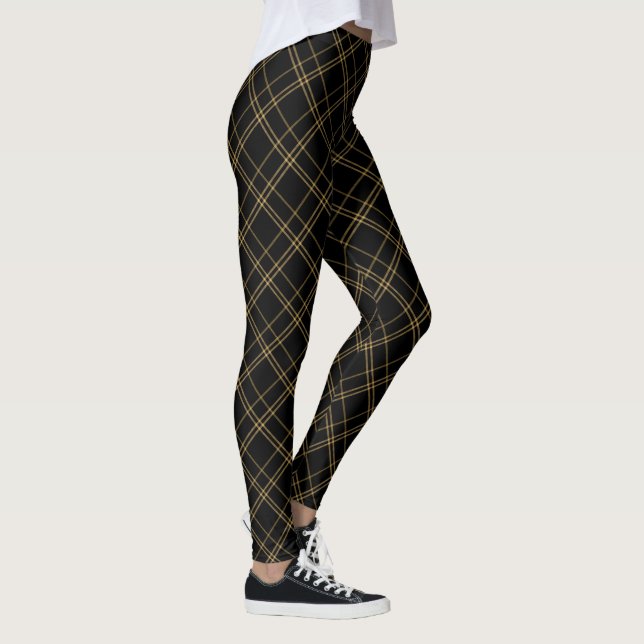 Guld och Black Elegant Play Leggings (Höger)