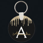 Guld och Black Girly Sparkly Glitter Monogram Nyckelring<br><div class="desc">Nyckelkedjan guld och Black Faux Sparkly Glitter Elegant. Dessa nyckelkedjor kan anpassas så att de omfattar ditt första och första namn. De här giriga nyckelringarna gör underbara 16-årsjubileum,  möhippa,  bröllop,  50-årsjubileum eller bachelorette-fester eller gåvor.</div>