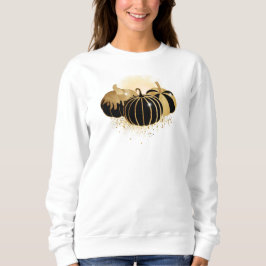 Guld och Black Pumpkin Glamor T Shirt