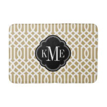 Guld och Black Trellis Monogram