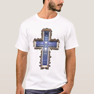 Guld- och blåttneonkor t-shirt