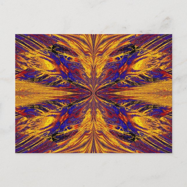 GULD OCH BLUE NASMA 6 VYKORT (Framsida)