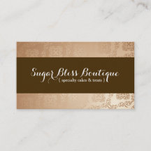 Guld och Brown Bakery-Affärskortet