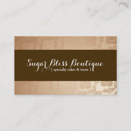 Guld och Brown Bakery-Affärskortet Visitkort