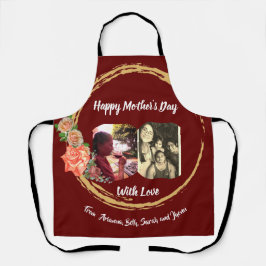 Guld och Burgandy ro Mors dag