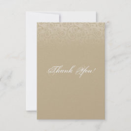 Guld och champagne virvlar runt tack kort