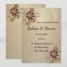 Guld och Glitter Bröllop