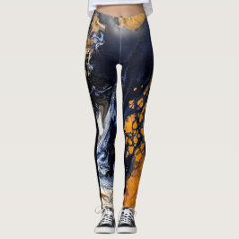 Guld och Glitter marble struktur Sculpted Serenity Leggings