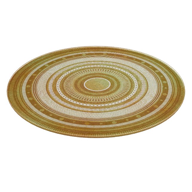 Guld och glittermandala (Hörn)