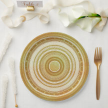 Guld och glittermandala