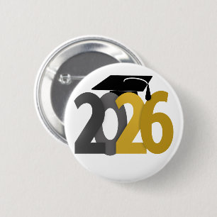 Guld och Grått klass 2026 Studenten Knapp