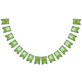 Guld och grönt klöver Irländska bröllop-möhippan Vimplar